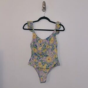 Farm Rio Lemon Dream Ruffle One Piece